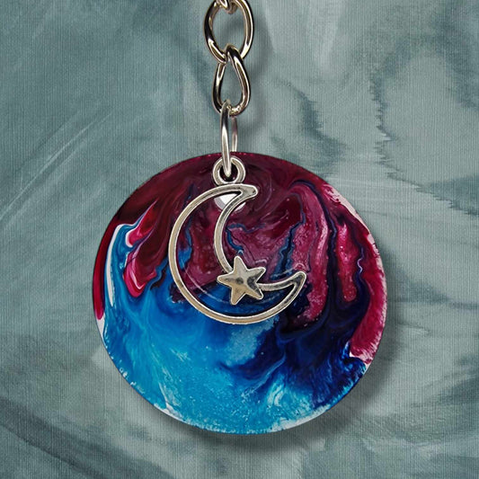 Fire and Ice Keychain
