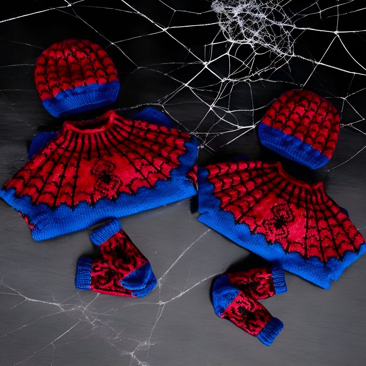 Children Spider Man Sweater (Wool-Merino Blend)