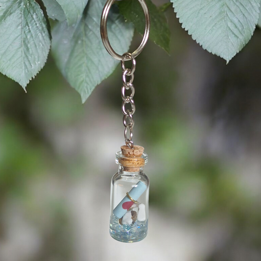 Message in a Bottle Keychain