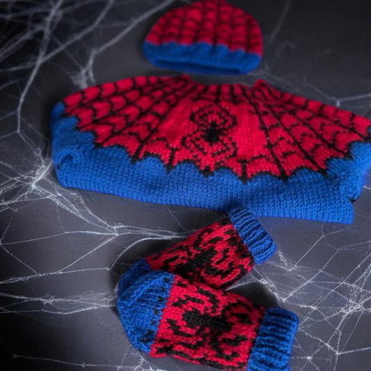Children Spider Man Sweater (Wool-Merino Blend)