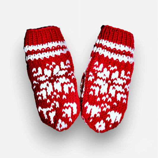 Children Snowflake Mittens