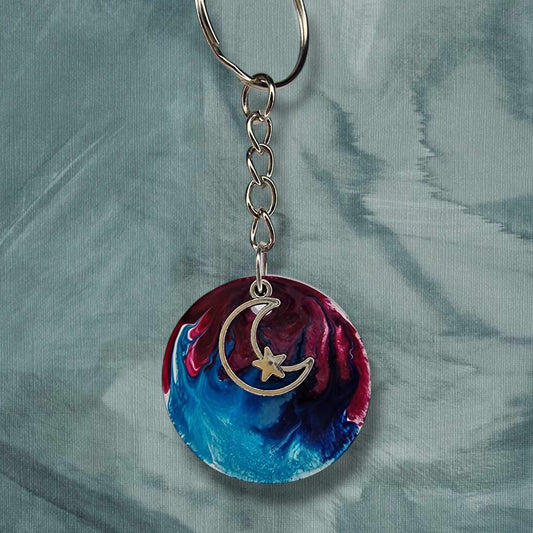 Fire and Ice Keychain
