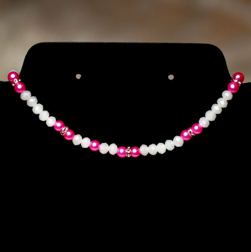 Pink Lady Necklace and Bracelet