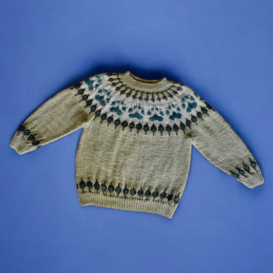 Children Snow Trail Sweater (65% Peruvian Wool - 35% Alpaca Wool Blend)