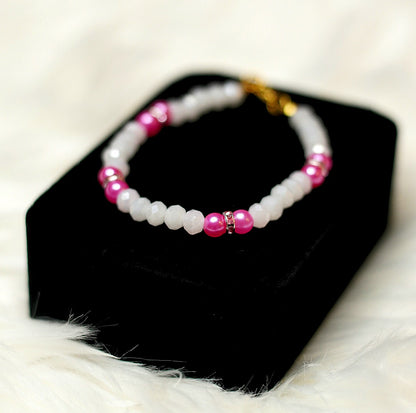 Pink Lady Necklace and Bracelet