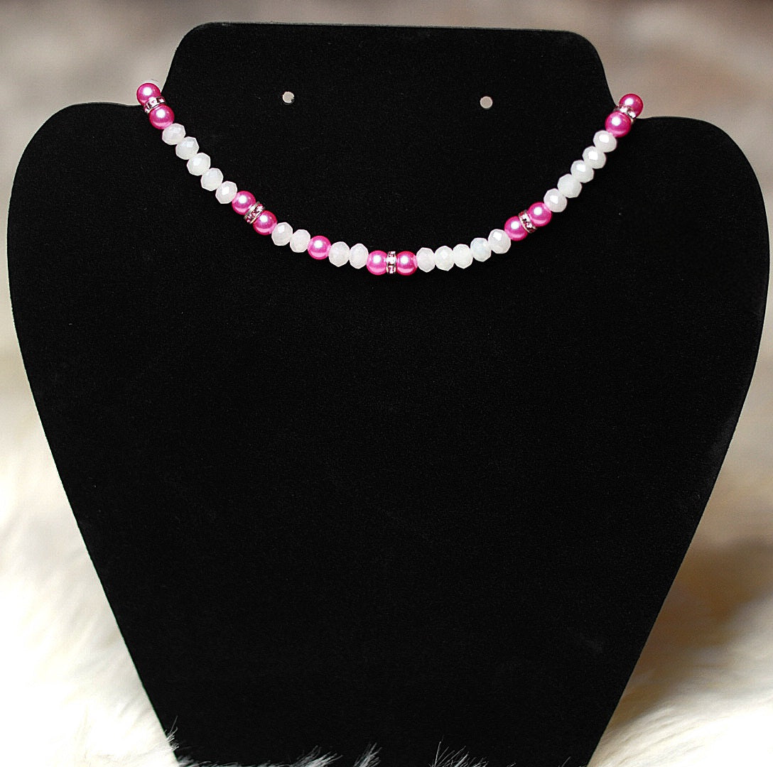 Pink Lady Necklace and Bracelet