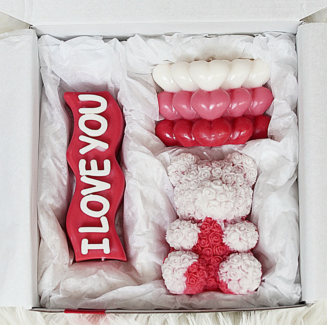 Red Valentine’s Gift Box Set of 3