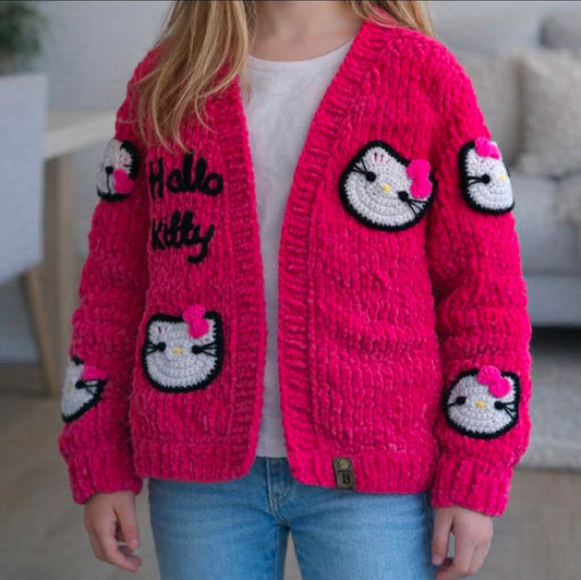 Dziecięcy rozpinany sweter Hello Kitty
