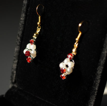 Beauty in Red Bracelet and Earrings