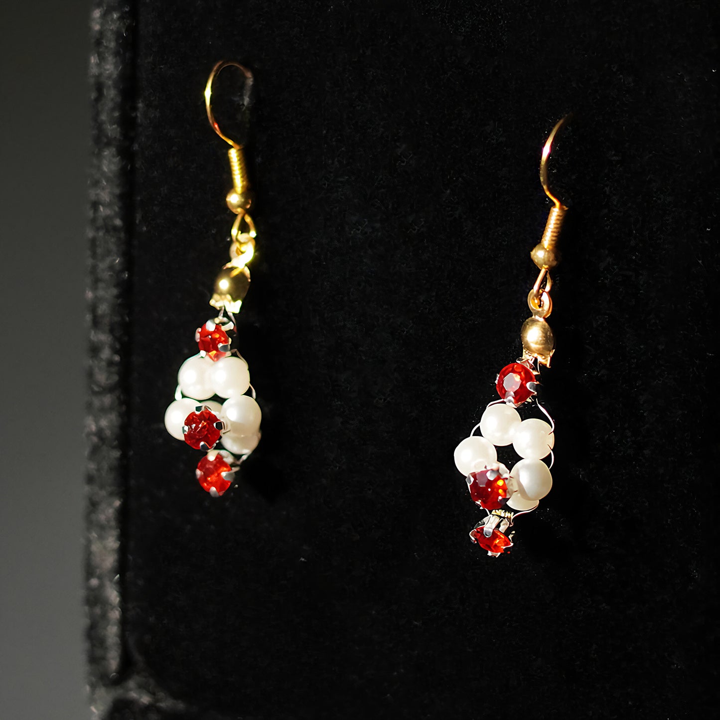 Beauty in Red Bracelet and Earrings