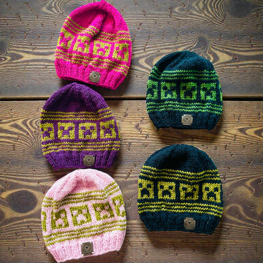 Dziecięca czapka Creeper (wełniana)